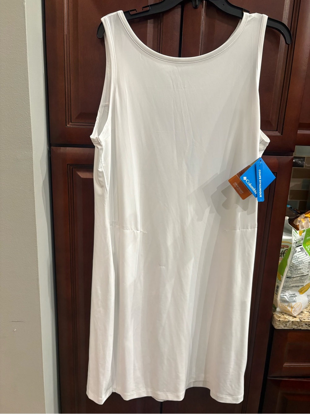 Columbia White Sleeveless A-Line Chemise